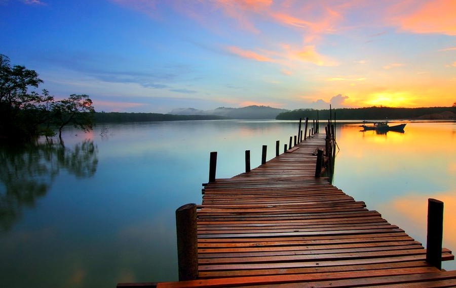 Quiet Dock by Lily Chen