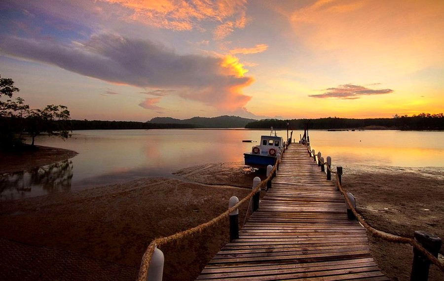 Evening Dock lake photo by Ava Thompson