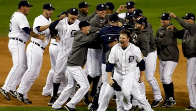 Tigers team celebration